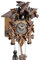 Engstler Reloj de cuco de madera auténtica de la Selva Negra con mecanismo de cuarzo a pilas y llamada de cuco - Oferta de Relojes Park Eble Cinco Vacaciones 22cm- 522 Q
