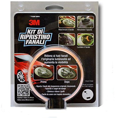 3M KIT DI RIPRISTINO FANALI-RINNOVA I FARI AUTO ROVINATI+DISCHETTI OMAGGIO