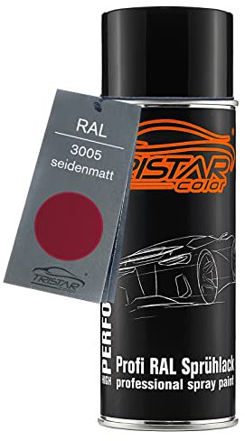TRISTARcolor RAL 3005 Weinrot Spraydose 400 ml seidenmatt schnelltrocknend