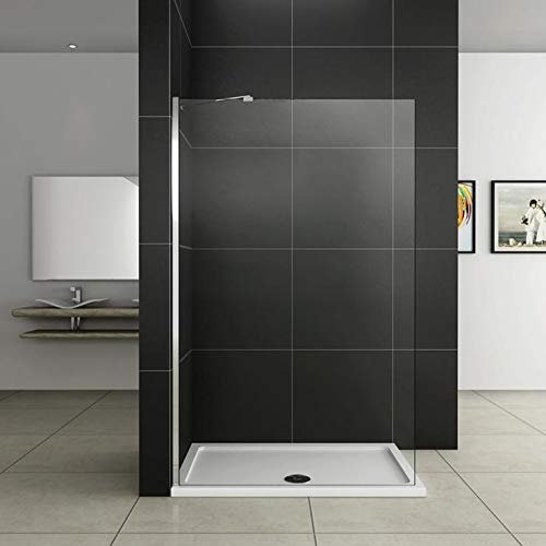 Walk-in 90x200cm ; Barra Snodabile 45cm, piatto doccia 90x70cm
