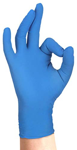 Formoso SkinBlu - Guantes desechables, 100 unidades, de nitrilo sin polvo, extremadamente sensibles, 100% sin látex, mayor resistencia hipoalergénicos, talla S