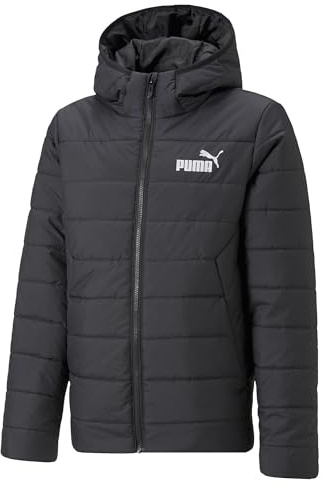 Puma Ess Veste rembourrée à Capuche Garçon, Noir, 164