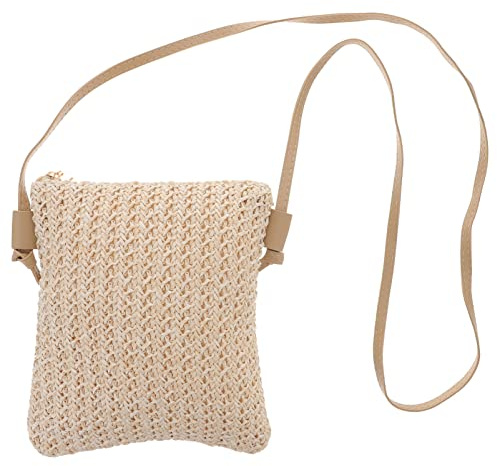 SOIMISS Women's Crossbody Bag Summer Beach Shoulder Purses Straw Weave Purses for Women