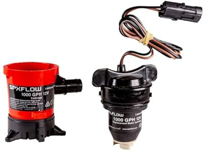 SPX FLOW 1000 GPH Johnson Lenz-pump, patronpump, 12 V, ersättningsmotor, 63 l/min, båtpump, skeppspump, bilpump, yachtpump