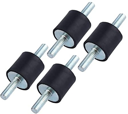 Schwingungsdämpfer Gummi-Puffer Luftkompressor-Pumpe M6 20x20 Stoßdämpfer Gummilager für Anti-Vibration Montage - Geeignet für Handwerker und Heimwerker