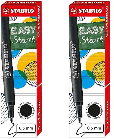 Ergonomischer Tintenroller - STABILO EASYoriginal Ersatzminen - 6 Stück - schwarz