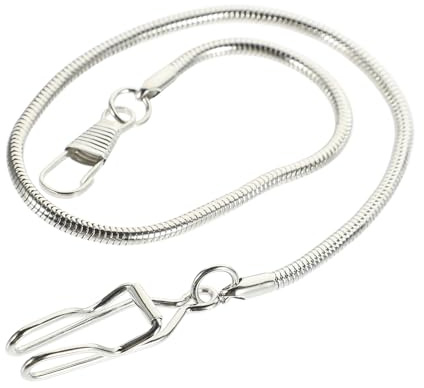 ABOOFAN Taschenuhrenkette Flip-Watch-Ersatz-Uhrenkette Herrenuhr Anti-Verlust-Schlüssel Uhrenanhänger-Kette Taschenuhr-Weste Albert-Kette Antike Uhrenketten Legierung Kleidung