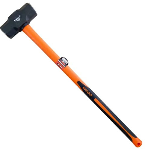 WEDO Masse en fibre de verre 5400 g,Marteau De Forgeron Acier Forgé Robuste,acier au carbone,Longue 894mm,Mazza 12lb