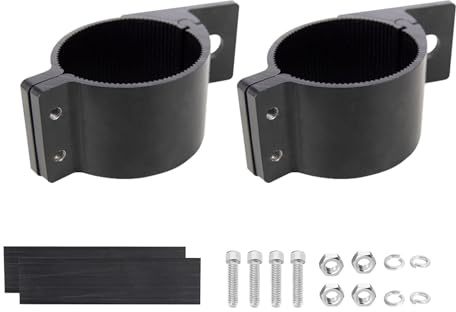 Chelhead Soporte para faros de trabajo LED, 2,5 pulgadas, universal, abrazadera de tubo, gancho para vehículos todoterreno, coche, camión