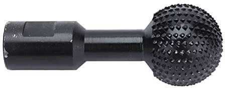 Power Sphere Grinder Vorsatzfeile, Elektrischer Schleifer mit Schnitzmesser, Sphärische Kohlenstoffstahlrille, Holzhäcksler, Häcksler, Mulcher