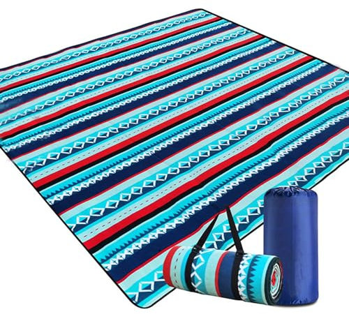 2 Stücke Picknickmatte Wasserdicht Isoliert Picknickdecke Waschbar Isoliert Mit Tragegriff Campingdecke Leicht Tragbare Strandmatte Perfekt Für Picknick Outdoor Camping Beach Park,L,Print