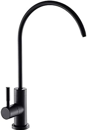 Trinkwasserfilter-Wasserhahn, Küchenspüle-Wasserhahn, 360 Drehbar, Schwarzer Küchenspüle-Reinigungshahn, Passend Für Trinkwasserfiltersysteme 1/4''