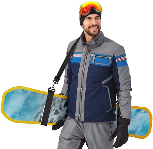 Kapstrom - Snowboard Shoulder Strap - Premium Snowboard Carrying Strap w/Cushioned Shoulder Pad - Snowboard Carrier Shoulder Sling for Men & Women - Adjustable Strap Length - Fits Snowboards 9-12