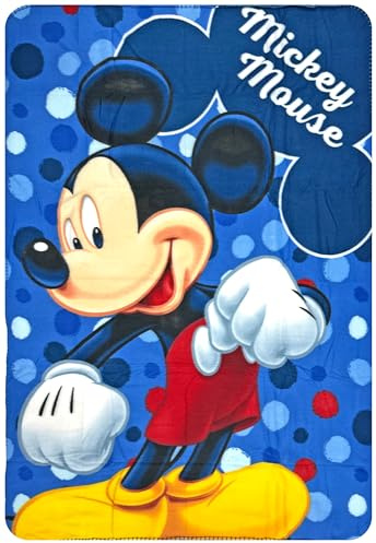Clondo Coperta Plaid Per Bambini, Per Topolino Fan, Morbido Pile, Idea Regalo, Gadget Bambino, Super Soffice