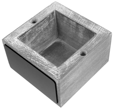 PRETYZOOM Caja De Almacenamiento para Tazas De Papel Organizador De Madera para Encimera Portavasos Desechables para Cafeterías y Fiestas Diseño Cuadrado