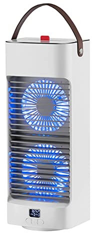 Aire acondicionado Rv Aire acondicionado portátil Mini enfriador de aire Aire acondicionado para oficina 3 velocidades de marcha Ventilador de enfriamiento de aire Humidificador (135 * 103 *