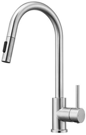 YardMonet Küchenarmaturen wasserhahn küche,ausziehbar 360° Drehbar 2 Sprühfunktionen, Edelstahl küche wasserhahn,Armatur Küche Ausziehbar