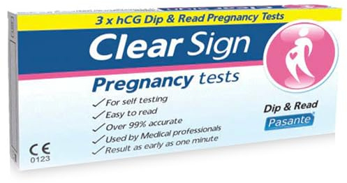 Schwangerschaftstest Kit, HCG Dip Strip, Dreierpack 99% genau