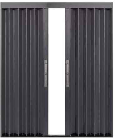 Repuesto de puerta plegable de aluminio con kit de herramientas, puertas correderas con bloqueo, uso en interiores y exteriores.