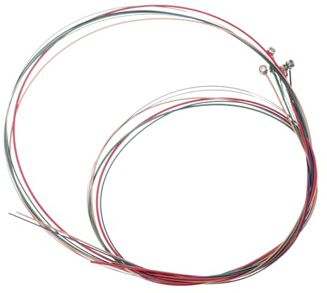 minkissy 6stücke Metall-akustikgitarrensaiten Ersatz-gitarrensaiten für Folk-gitarre Gitarrenzubehör mit Klarer Klangleistung und Angenehmem Spielgefühl