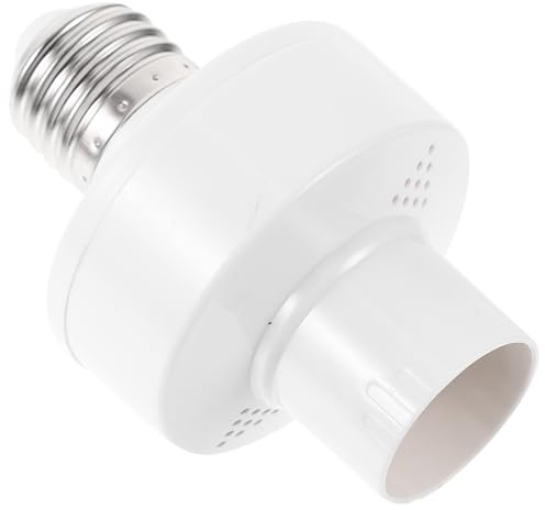 GOOHOCHY Smart Voice Control Lamp Holder Socket Adapter Offline Talking Bulb Socket for Garage Basement Bedroom Easy Installation No Network App Required and Safe Light Switch Replacement