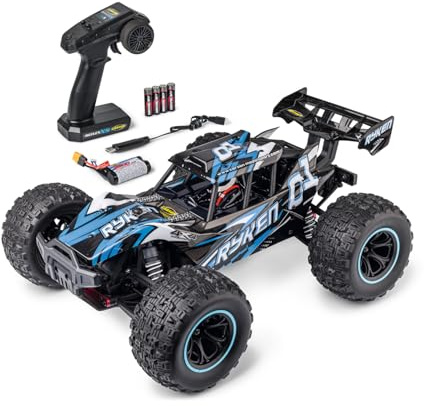 Carson 1:10 XS Ryken 100% RTR blau - Ferngesteuertes Auto, RC Buggy, inkl. Batterien und Fernsteuerung, Offroad Buggy, 40 km/h, RC Outdoor, 4WD