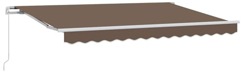 Foknhdi Auvent à bras articulé - 300 x 250 cm - Auvent à manivelle extensible en polyester et aluminium - Montage mural - Avec manivelle - Pour terrasse et jardin - Taupe