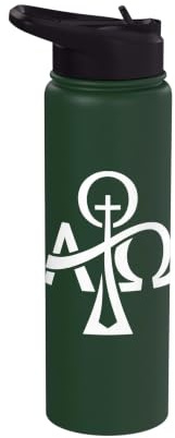 Gráfico cruzado de vela pascual Stainless Steel Insulated Water Bottle