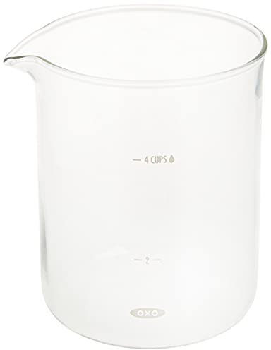 OXO Good Grips Cafetière à piston facile à nettoyer 4 tasses Carafe 4 Cup transparent