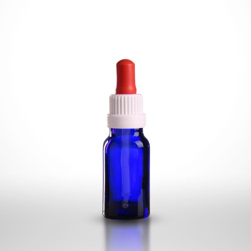 10 x Pipettenflaschen 10ml (Blauglas) inkl. Pipetten mit Originalitäts-Verschluss OV DIN 18 / Pipettenflasche/Blauglasflasche mit Pipette/Tropfpipette