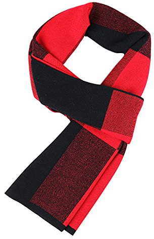 WANYING Winter Herbst Herren Strickschal 6% Wolle Gestrickter Schal Casual Business Gentleman - 180 * 30 cm Gestreift