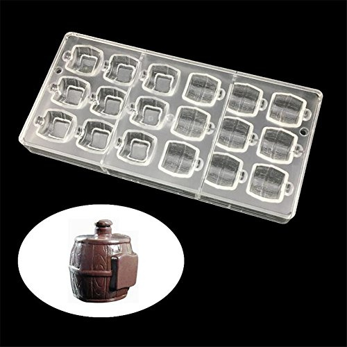 Vino a forma di altare trasparente per il cioccolato, in policarbonato cioccolatini, DIY Chocolate making Tool, fondant cake teglia da forno, dolciumi Jelly Ice Tray, plastica Bakeware pan