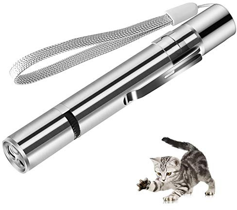 BESROY LED Puntero Recargable 3 en 1 USB, Mini Juguete Interactivo para Gatos, Perros y Mascotas - Dispositivo de Entrenamiento Multimodo