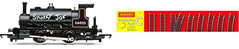 Hornby R3064 RailRoad BR Smokey Joe 00 Gauge Steam Locomotive & R8223 00 Gauge Track Extension Pack C