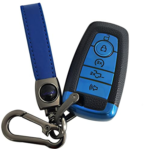 Coolbestda TPU Key Fob Cover Remote Keyless Shell Case Pouch for 2018 2019 2020 2021 2022 2023 2024 2025 Ford Edge Explorer Expedition Mustang Fusion Raptor Bronco F150 F250 F350 F450 M3N-A2C93142600