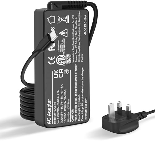 ATTNINE Universal 100W USB C Laptop Charger Compatible with MacBook, Samsung, iPad, Lenovo, Dell, HP, ASUS and and All USB C Devices