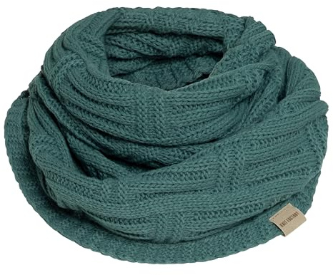 KNIT FACTORY - Bobby Loop Schal - Grob Gestrickter Schlauchschal - Für Damen und Herren - Strickschal mit Wolle - Hochwertige Qualität