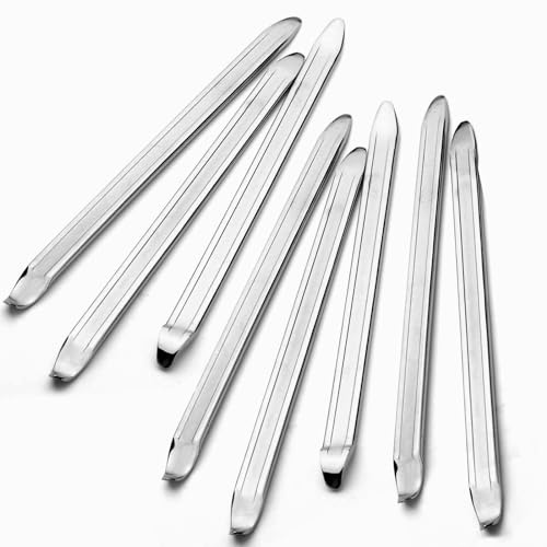 STARVAST 8 Stück Montiereisen, 30cm Fahrrad Reifenheber, Reifenmontierhebel aus Hochfestem Stahl, Reifenmontage Werkzeug für Motorrad, Fahrrad, Wagen, Scooter
