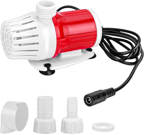 ANCLLO DC 12V Tauchpumpe 20W Tragbare Aquarium-Wasserpumpe 1200L/H Hochleistungspumpen für Heimteich-Aquariumbrunnen