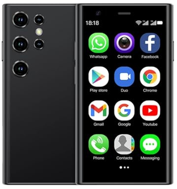 SOYES S23 Pro -Smartphone, 3,0 Zoll, 3D-Glas, Ultradünn, WiFi, Dual-Kameras, 3G-Kartentaschentelefon, für8.1, Bestes Backup-Telefon (Black)