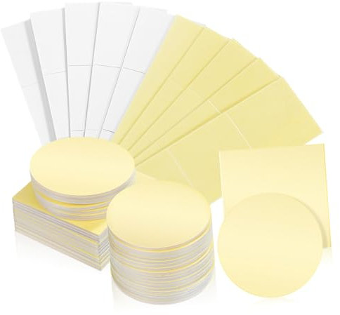 Homoyoyo 60pcs Heavy Duty Double Sided Adhesive Tape Foam Tape Strips for Wall Mounting Quick Application Multi-use