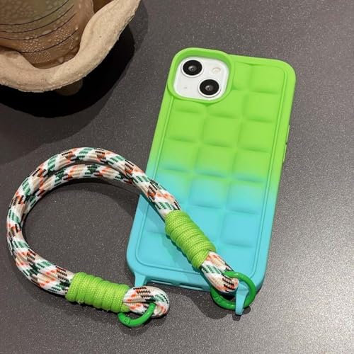ADKOT Soft Bread Texture With Lanyard Case For iPhone 14 Pro Max 15 Pro Max 11 12 13 Pro Max X XR XS Max Silicon Back Cover,GBE,For iPhone XS