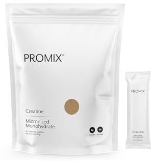 ProMix Nutrition Creatine Monohydrate Travel Packs, 5g of micronized Clean Creatine for Men and Women, Supports Muscle Growth & Recovery, Vegan - 30 Servings