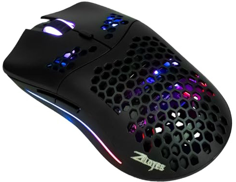 XuanGui C7 Wired Gaming Mouse, with Honeycomb Design, Adjustable 16000 DPI Sensor, 7 Programmable Buttons, Dynamic RGB, Ultra Lightweight Gaming Mice for PC Laptop