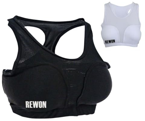 REWON Soutien Gorge Sport Femme, Brassiere Sport Anti Affaissement Parfaite pour Les de Combat, Kickboxing, MMA Muay Thai Karate Fitness