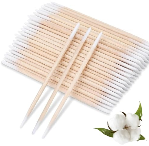 Cotons-tiges | Deux pointes | Cotons-tiges | Retouches de maquillage et de vernis à ongles | Hypoallergénique (210 pièces)