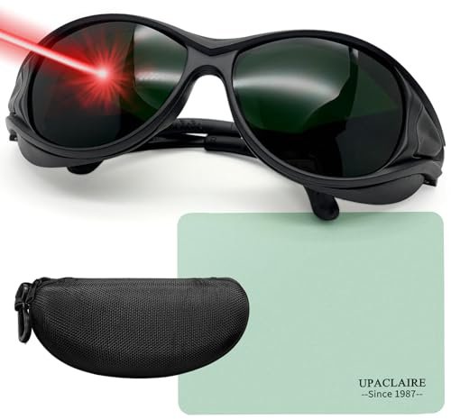 UpaClaire Occhiali di protezione di terapia della luce rossa Od4+ Barriera 190-2000 nanometro 30% di sicurezza della trasmissione della luce
