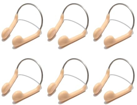 klahh 6 Pcs Nose Clip Swimming Unisex Adult Swimming Competition Nose Clip Silicone Nose Plugs Training Nose Plugs for Swimming Adults