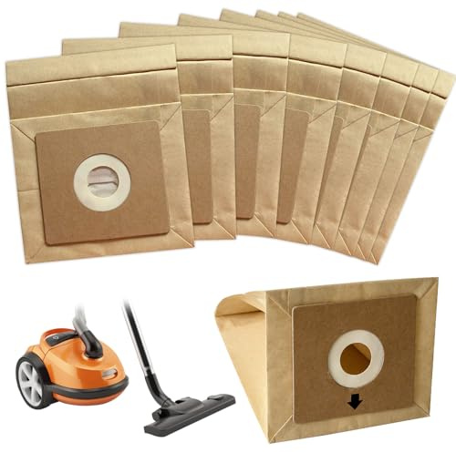 8 Pack Vacuum Cleaner Bags for Bush Model VCB35B15C1J7W-70 VYTRONIX RBC02 BC-402 BC-501 Argos Value VC-401 VC-402 3d Efficiency Paper Dust Bags Storage Bags Vacuum Cleaner Accessories