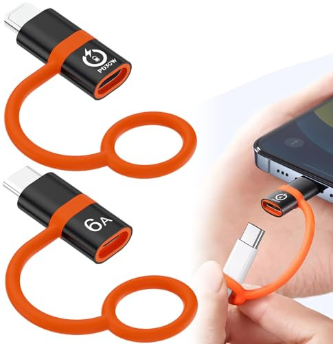SiumPklay 2-in-1 USB C to Lightning Adapter & Lightning to USB C Adapter Set – Dual-Port Fast Charging & Data Sync for iPhone, iPad, AirPods, Google Pixel, Samsung Galaxy (Not for Headphone/Audio/OTG)